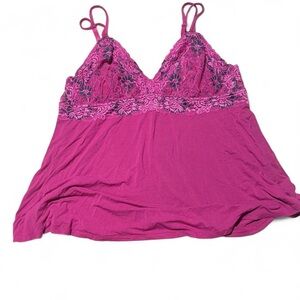 Pink Lace Camisole Top y2k
